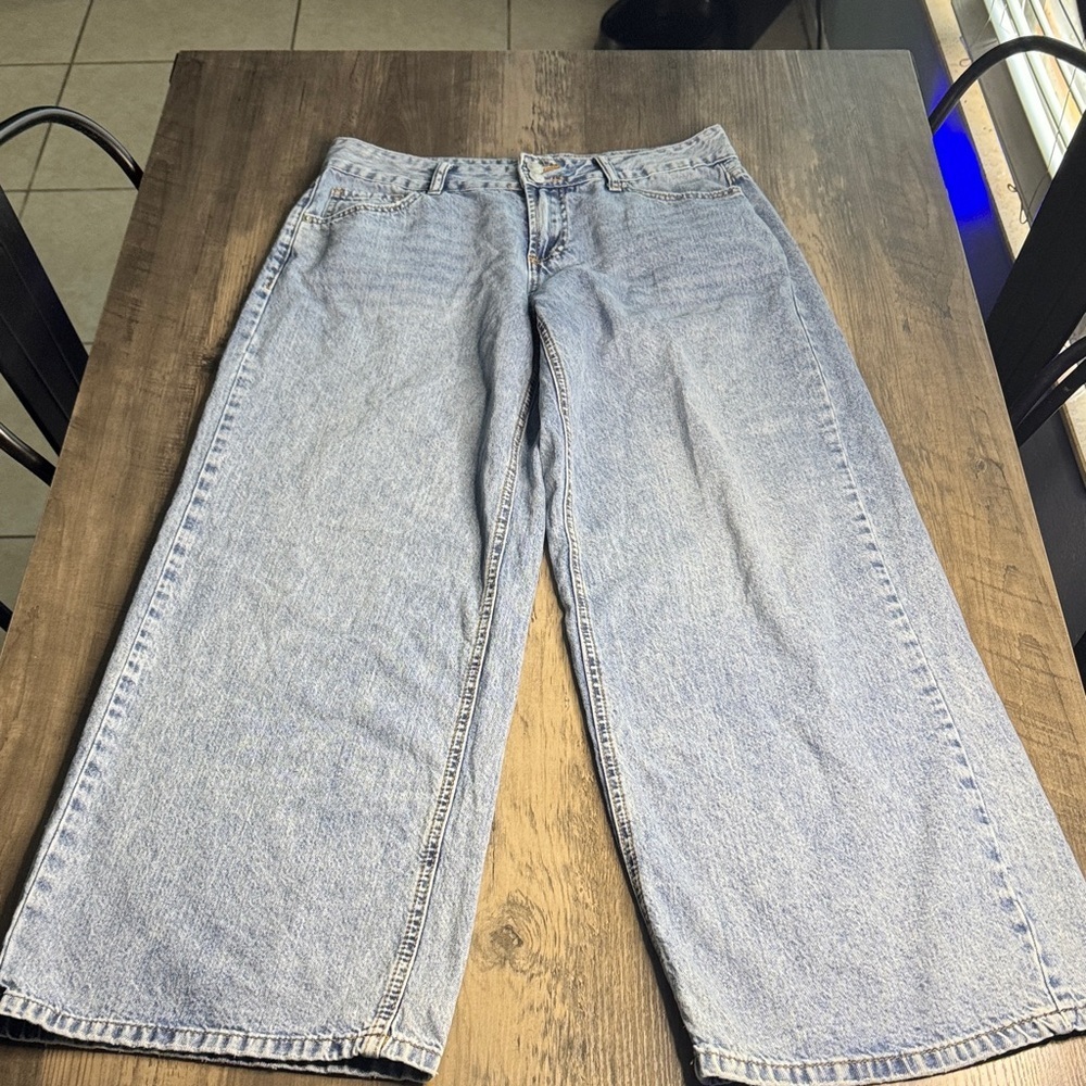 Simple Society Light Blue Wide Leg Jeans